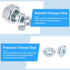 Hex Nuts (1/4"-28) 100Pcs, Carbon Steel Fine Thread Zinc Plated Hexagon Nut Hardware - for DIY Home Repair Machinery, Silver White...