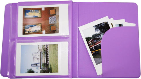 Photo Album for Fujifilm Instax Mini 7s / 8/9 / 11/25 / 50/70 / 90 Macaron Colorful Frame Mini Films Book Purple...