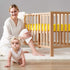 BEDSUM Microfiber 2 Pack Toddler Fitted Crib Sheets, Super Soft and Cozy Baby Sheets for Standard Crib and Toddler Mattresses, 28x52 Inches, Yello...