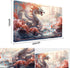 MTG Playmat Size 24x14in Free Storage Bags Non-Slip Backing Printing, Ideal for Card Game Enthusiasts TCG Playmat Mouse Pad (Guardian,with Zone)...