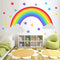 Bamsod Rainbow Wall Sticker Kids Wall Decal Art Girls Star Bedroom Nursery Home Decor 16.5x32.6 inch...
