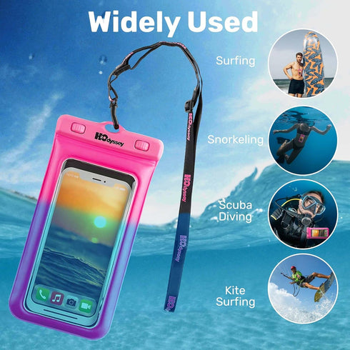 Waterproof Phone Case and Lanyard - Excellent Waterproof Protection - Floats in The Water Pink...