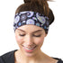 RiptGear Stretch Sport Headband for Women (Purple Paisley) — Made of Non-Slip Sweat Wicking Fabric — Great for Yoga, Running or The Gym — Soft Hea...