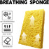 12-Count Natural Kitchen Sponge,Compressed Cellulose Scrub Sponges,Non-Scratch Kitchen Sink Sponges for Dishes Cleaning Bathroom Cars,Funny Colorf...