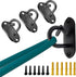 Resistance Band Wall Anchors - Workout Wall Mount Hooks, Ceiling Mounted Hook Exercise Station for BodyWeight Straps, Strength Training, Physical ...