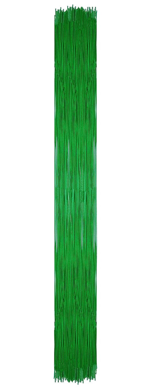 Mandala Crafts 100 PCs Green Floral Wire Stems - Flower Wire for Crafts Flower Arrangement - 16 Inches Florist Wire for Floral Stems 26 Gauge Flor...
