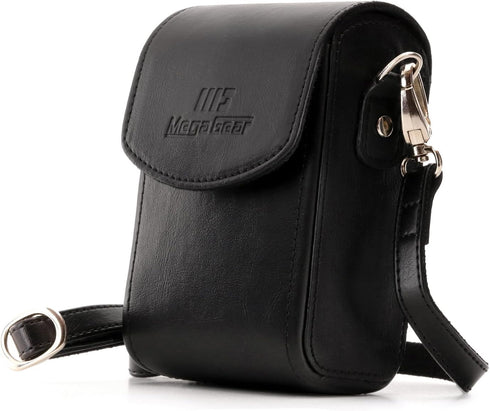 MegaGear MG1504 Canon PowerShot SX740 HS, SX730 HS Leather Camera Case with Strap - Black...