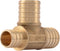 SharkBite 1 x 3/4 x 1 Inch Crimp Reducing Tee, Brass Plumbing Fitting, PEX Pipe, PE-RT, UC418LFA...