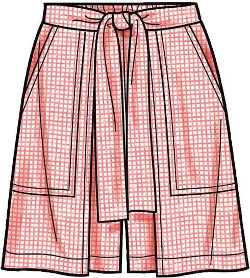 Simplicity Misses Skort and Pull-On Skirt Sewing Pattern Kit, Code S9335, Sizes 6-8-10-12-14, Multicolor...
