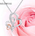 MEDWISE Three Generations Necklace for Grandma Gifts Jewelry S925 Sterling Silver Grandmother Mom Granddaughter Mother's Day Necklace Jewelry Birt...