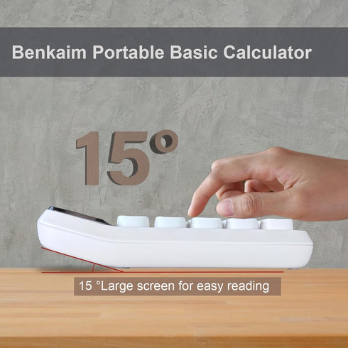 Calculators, Benkaim Desktop Calculator, Basic Standard Calculator, 10 Digit Large LCD Display Big Button Calculator, Cute Desk Accessories for Sc...
