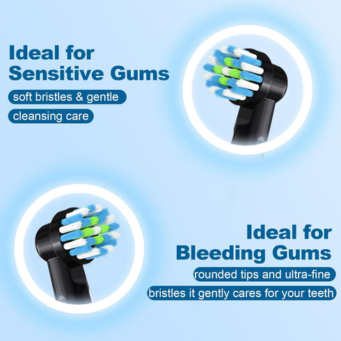 16 Pcs Replacement Toothbrush Heads Compatible with Braun Oral B Pro 1000/7000/9600/5000/3000, Precision Senesitive Brush Heads Refills for Genius...