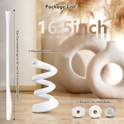 Baby Monitor Mount for HelloBaby HB6550/HB65/HB6339/HB66/HB6550Pro, Baby Ganibs, Bonoch, Blemil, ANMEATE SM935E, Baby Monitor Holder with 16.5inch...