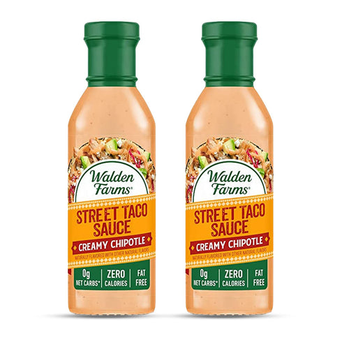 Walden Farms Street Taco Sauce Creamy Chipotle 12oz Bottle (2 Pack) - Flavorful, Vegan, Paleo and Keto Friendly, Non-Dairy Milk Substitute - Great...