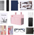 HAKACC Bedside Storage Organizer, Pink Bedside Caddy Remote Holder Hanging Bed Organizer for Home College Dorm...