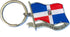 SUREG Dominican Republic Souvenir Keychain Set of 3 Flag and Carved Letters Collectible Design...