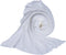 Matissa Newborn Baby Photography Prop Swaddle Cheesecloth Knit Crochet Wrap 16 Colors Available (White)...