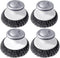 Stainless Steel Wool Scrubber with Handle, Heavy Duty Dish Scrubber, Steel Brush for Cleaning Pots, Pans, Grills, Sink (4 Pack)...