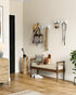 AMADA HOMEFURNISHING Coat Rack Wall Mount 2 Pack, Wall Hooks for Coats, Hats - White...