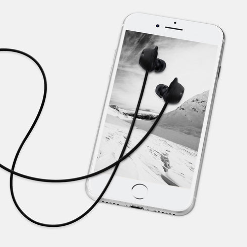 kwmobile Straps Compatible with Samsung Galaxy Buds/Buds Plus - 2X Silicone Holder for Wireless Earphones - Black/Red...