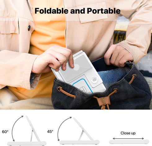 3 in 1 Fast Charging Station, Folding Travel Wireless Charger Stand for iPhone 15,14,13,12,11/Pro/Max/Plus,X,XR,XS/Max,SE,8/Plus,Apple Watch 1-8,A...