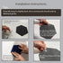 8 Pcs Hexagon Felt Bulletin Board Tiles, Self Adhesive Felt Pin Board Wall Tiles for Photos, Pictures, Memos(Gray Camel)...