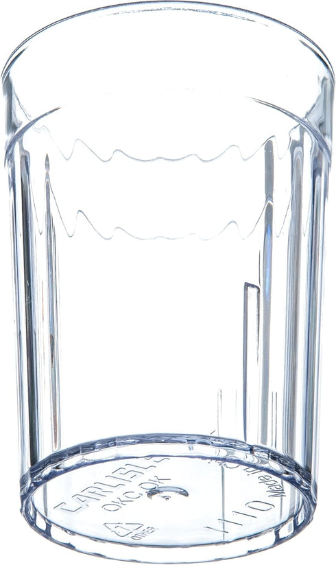 Carlisle FoodService Products Bistro Tumbler Plastic Tumbler for Restaurants, Catering, Kitchens, Plastic, 10.2 Ounces, Clear...