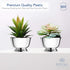 Royal Imports 6" Decorative Plastic Planter Pedestal Bowl- Flower Pot Cover, Footed Succulent Dish for Wedding, Party, Garden, Home and Holiday De...