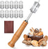 Bread Lame with 10 Pieces Replaceable Blades, Stainless Steel Bread Lame Knife with Wooden Handle, Sourdough Scoring Tool with Leather Protective ...