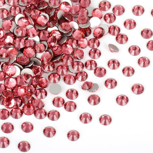 Glue Fix Crystal Flatback Rhinestones Glass Diamantes Gems for Crafting Nail Art Crafts Decorations Clothes Shoes 4.8mm (ss20 1440pcs, Fuchsia)...