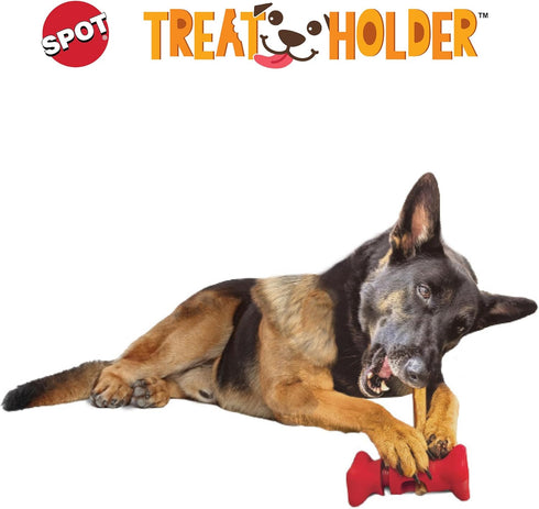 SPOT Treat Holder- Safety Device Bully Stick Holder & Yak Cheese Holder for Medium and Large Dogs, to Help Prevent Choking, 6in...