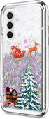 for Galaxy A14 5G Phone Case Samsung Galaxy A14 5G Case Christmas Cover Glitter Sparkle Liquid Floating Case Shockproof Clear Soft TPU Bumper Case...
