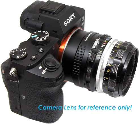 Fotasy Manual F Mount Lens to E-Mount Adapter, Nikkor F E Mount Adapter, Compatible with Sony a7 a7R a7s II III IV a9 a7c Alpha 1 a6600 a6500 a640...
