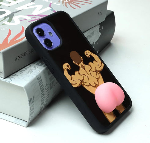 Funny Ugly Phone Case for iPhone 12 Mini Ridiculous Weird Ugliest Phone Case Crazy Peach Phone Case...