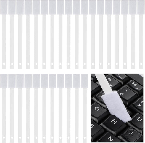 50Pcs Disposable Crevice Cleaning Tool Crevice Brush Crevice Hole Brush Suitable for Small Spaces,Keyboards,Grooves (White)...