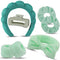 7Pcs Spa Headband and Wristband Set, Face Wash Headband Makeup Skincare Headband Wrist Bands Thick Puffy Sponge Bubble Headband Wrist Scrunchies C...