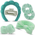 7Pcs Spa Headband and Wristband Set, Face Wash Headband Makeup Skincare Headband Wrist Bands Thick Puffy Sponge Bubble Headband Wrist Scrunchies C...