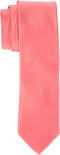 Vesuvio Napoli NeckTie Solid CORAL PINK Color Men's Neck Tie...
