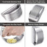 GuDoQi Garlic Press Rocker, Stainless Steel Garlic Mincer Garlic Crusher, Garlic Chooper with Peeler and Scraper Brush, Garlic Press with Ergonomi...
