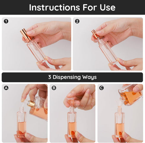 Segbeauty 5PCS Refillable Perfume Atomizer, 20ML Portable Travel Perfume Spray Bottle, Pocket Cologne Atomizer Cosmetic Fragrance Sample Container...