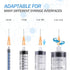 25G 5/8 Inch(16MM) Needle Luer Lock Disposable with Cap 100 Pack for Lab Industrial Accessories...