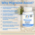 Best Migraine Relief Product with Magnesium - Migraine Assist Supplement with Quercetin, Feverfew, Butterbur, CoQ10 from Dr. Danielle, 90 Capsules...