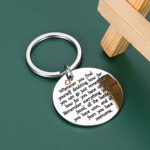Divorce Gifts for Women Sobriety Sympathy Keychain Cancer Survivor Awareness Strong Gift Birthday Back to School Supplies...