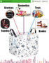 LANGYASHAN Square Storage Baskets Waterproof Canvas Children Laundry Nursery Hamper for Shelves Gift Baskets Toy Organizer Room Decor (Square spac...