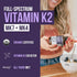 Total K2® | Vitamin K2 as MK7 & MK4 | Plus K1 & Vitamin D3 Cofactor - 620 mcg K2 per Serving - All-Trans MK7 from MenaQ7® - Full-Spectrum Vitamin ...