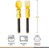 Dinneractive Utensil Set for Kids – Yellow Firefighter Themed Fork and Spoon for Toddlers and Young Children – 2-Piece Set...