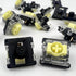 GATERON KS-33 Low Profile Banana Keyboard Switches,Tactile 3-Pin 65gf RGB LED Factory Pre-lubed Key Switches for MX Mechanical Keyboard (Banana 72...