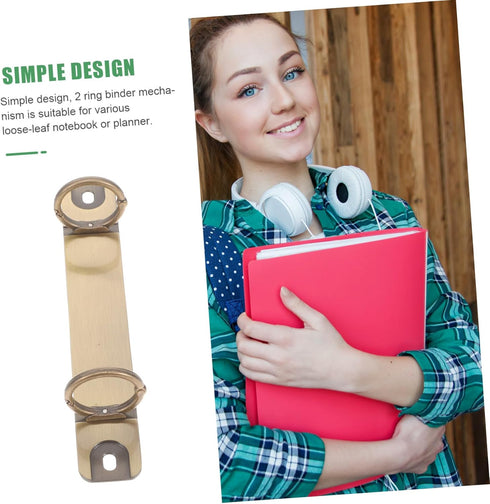 2 Binder Clips Round Ring Binders Photo Album Binder Notebook Binder Ring Clip Planner Folder Binder DIY Notebook Accessories Binding Spine Combs ...