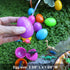 GiftExpress Plastic Bright Easter Egg Assortment 50 Pcs Perfect for Easter Egg Hunt/Surprise Egg/Easter Hunt...