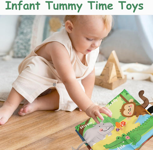 Baby Books 0-6 Months, Baby Toys 6 to 12 Months, Touch Feel and Sound Infant Tummy Time Toys, Baby Boy Girl Christmas Stocking Stuffers Easter Bir...